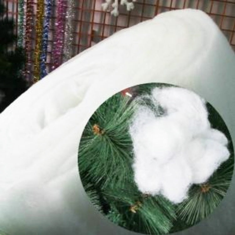 Making Snow Cotton Roll Of Fake Snow Christmas Blanket