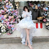 Women's Bubble Sleeve Trail Birthday Princess Dress