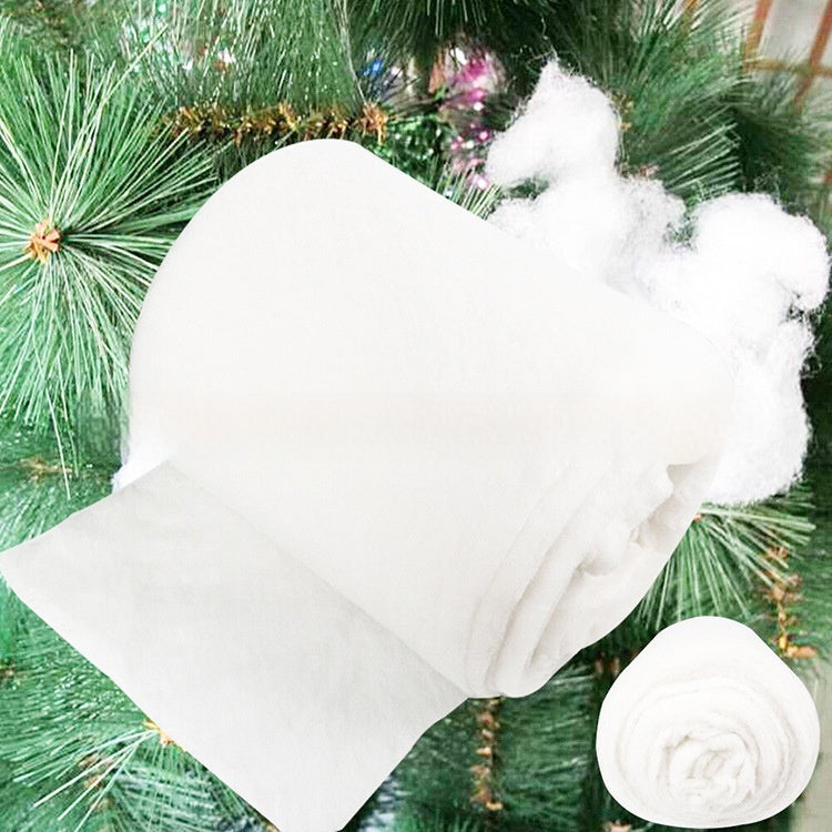 Making Snow Cotton Roll Of Fake Snow Christmas Blanket