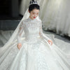Women's Luxury Starry Sky Trail Bridal Dress